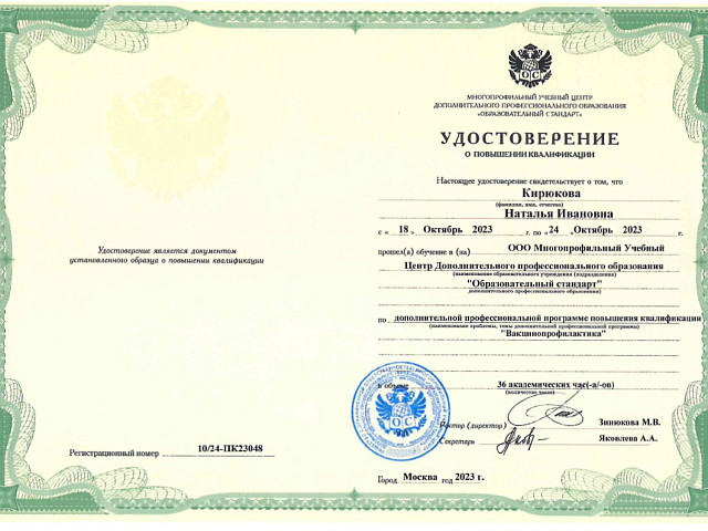 Кирюкова Наталья Ивановна