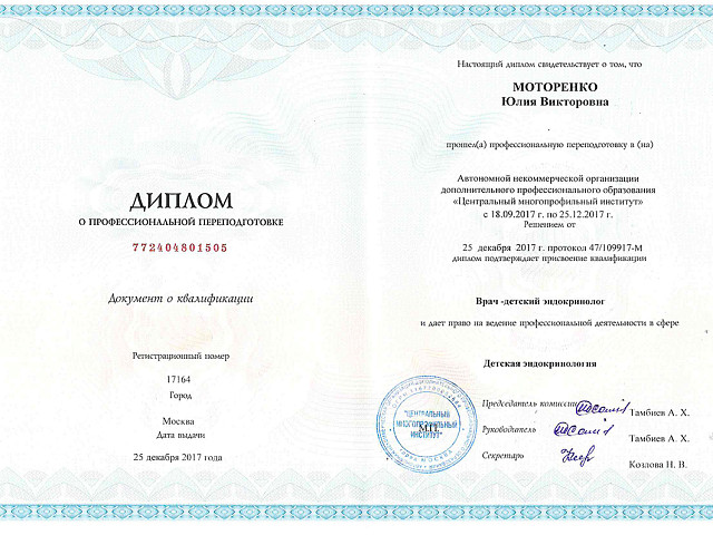 Анищенко Юлия Викторовна