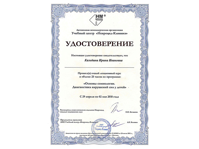 Каледина Ирина Ивановна
