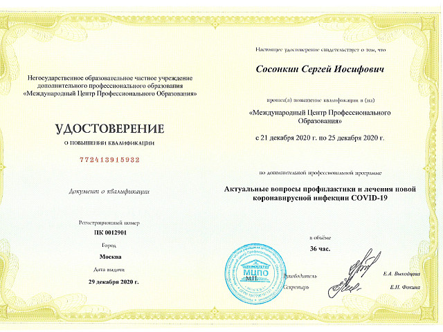 Сосонкин Сергей Иосифович